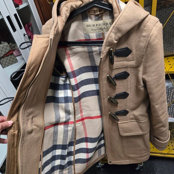 100% Authentic Burberry Blackwell wool duffle Coat New Camel - Picture 9 of 15